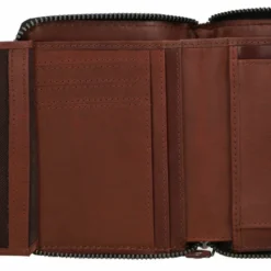 Darian Pung Tegnebog Pengepung Brun Læder -Taske Salgsbutik 2A182 22 6 innen1 Geldb rse leder 1280x1280