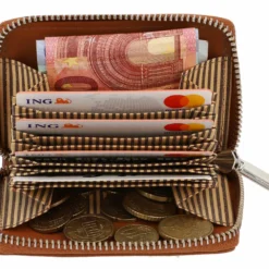 Abel RFID Kortholder RFID Beskyttelse Kortetui Korthylster Pung Pengepung Tegnebog Lille Dame Herre Brun Læder -Taske Salgsbutik 2A236 33 8 innen geldboerse leder 1280x1280