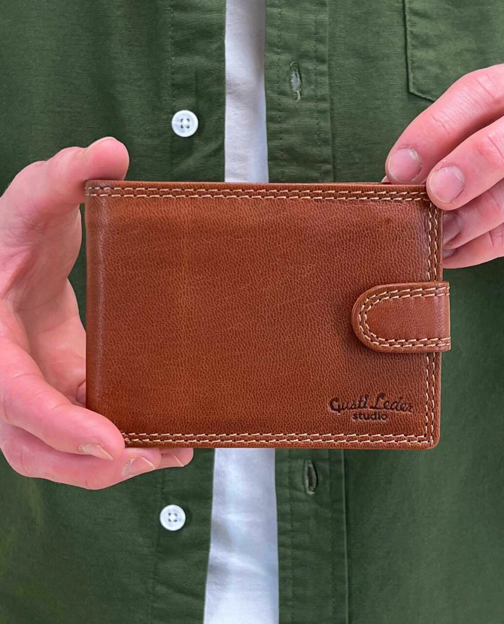 Gustav Pung Læderpung Pengepung Kortholder Lille Dame Brun Læder 2 Gustav Pung Læderpung Pengepung Kortholder Lille Dame Brun Læder - Image 2