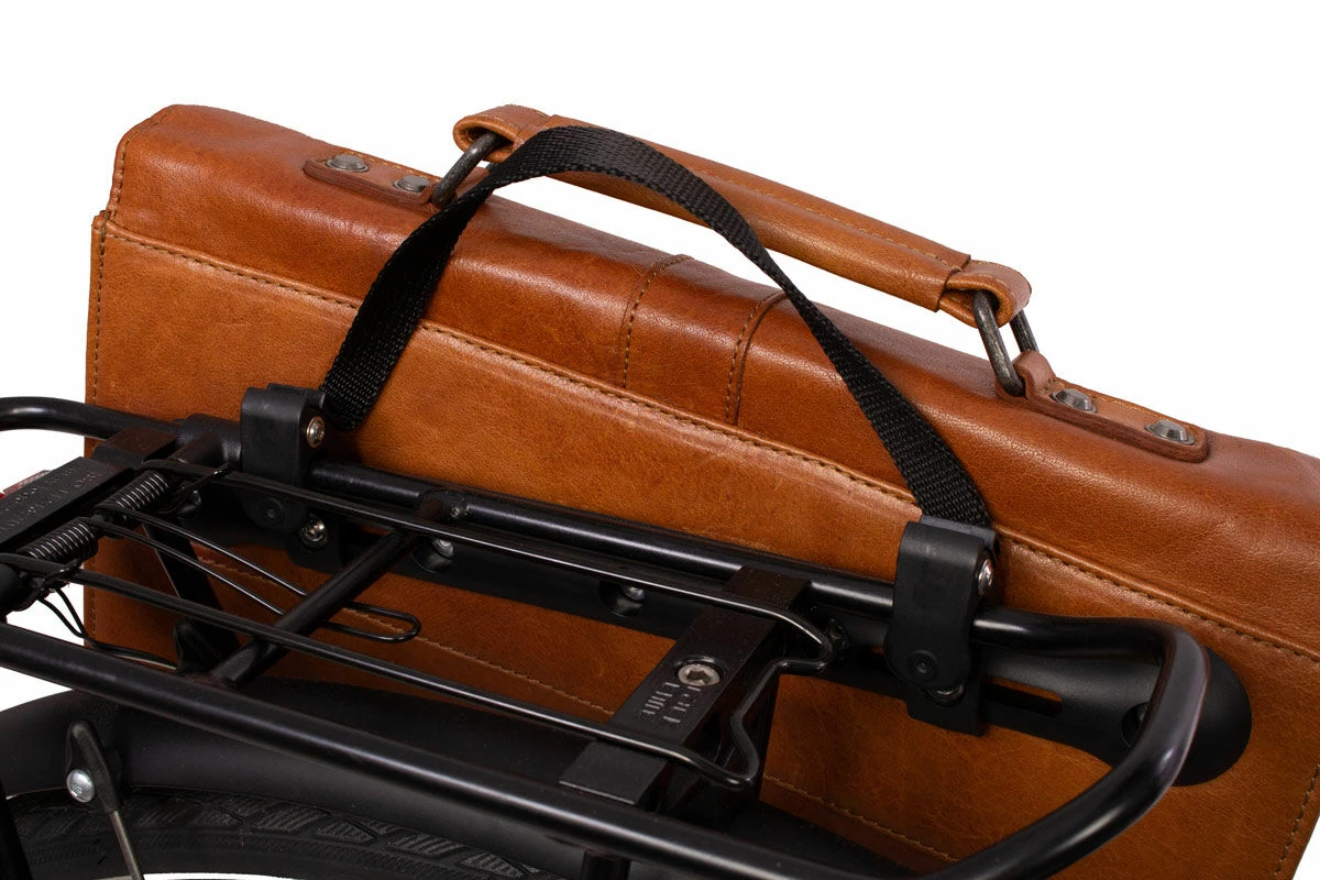 Eddy M. Bagagebærertaske Cykeltaske Skuldertaske Brun Læder 2 Eddy M. Bagagebærertaske Cykeltaske Skuldertaske Brun Læder - Image 2
