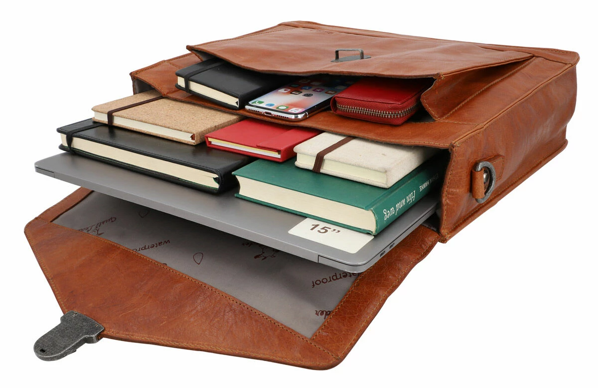 Eddy M. Bagagebærertaske Cykeltaske Skuldertaske Brun Læder 6 Eddy M. Bagagebærertaske Cykeltaske Skuldertaske Brun Læder - Image 6