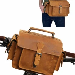 Gabriel Styrtaske Bagagebærertaske Cykellås Cykeltaske Brun Læder