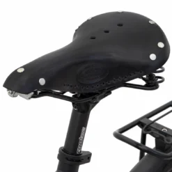 Walter G. Cykelsadel Lædersadel Saddel Til Cykel Sadel Siddekomfort Bikesadel Cykeltilbehør Sort Læder