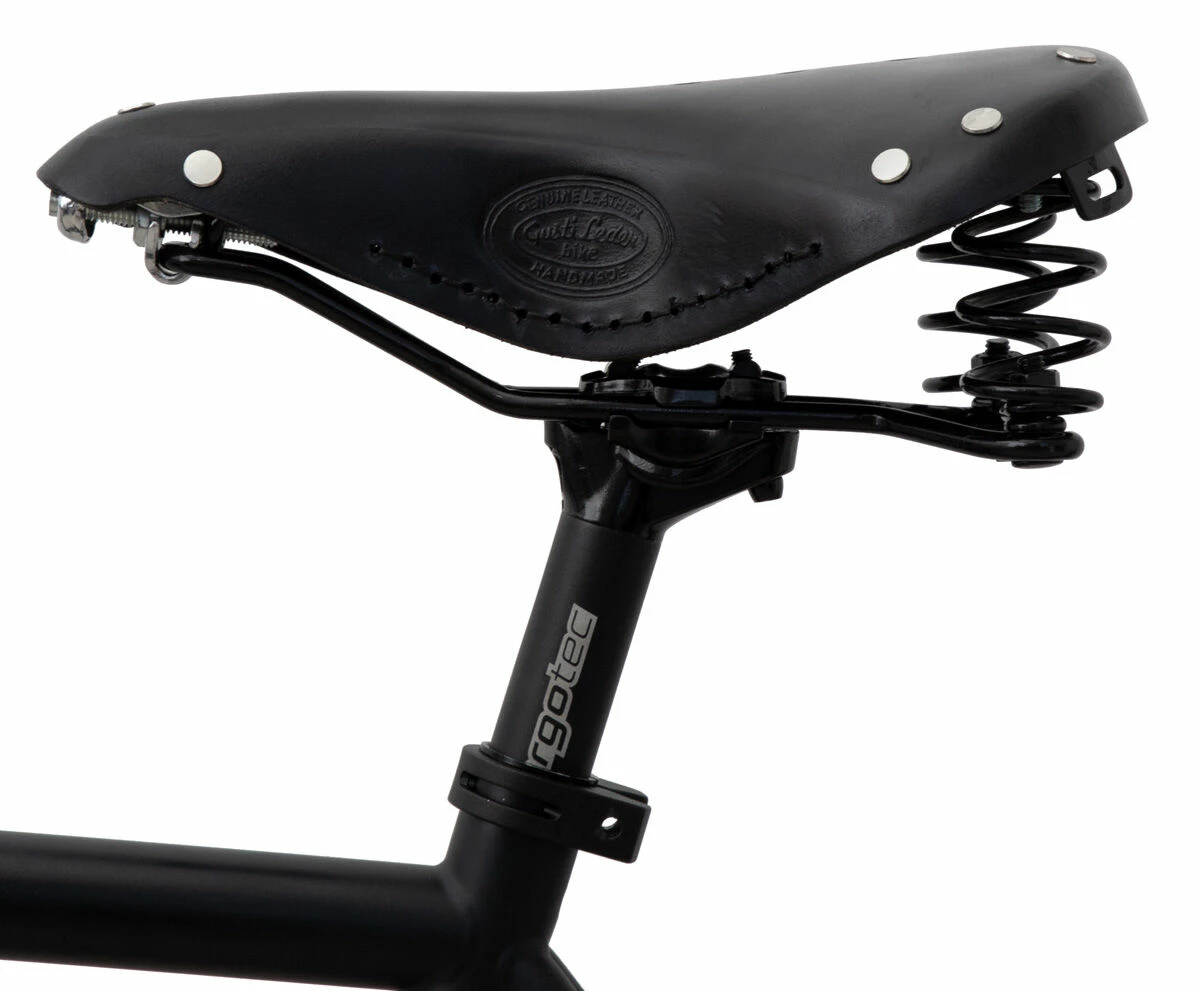 Walter G. Cykelsadel Lædersadel Saddel Til Cykel Sadel Siddekomfort Bikesadel Cykeltilbehør Sort Læder 2 Walter G. Cykelsadel Lædersadel Saddel Til Cykel Sadel Siddekomfort Bikesadel Cykeltilbehør Sort Læder - Image 2