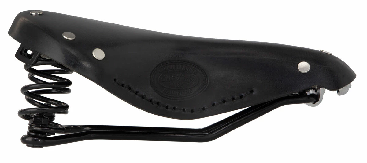 Walter G. Cykelsadel Lædersadel Saddel Til Cykel Sadel Siddekomfort Bikesadel Cykeltilbehør Sort Læder 4 Walter G. Cykelsadel Lædersadel Saddel Til Cykel Sadel Siddekomfort Bikesadel Cykeltilbehør Sort Læder - Image 4