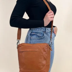 Bernhard K. Cykeltaske Skuldertaske Styrtaske Bæretaske Brun Læder -Taske Salgsbutik 2F105 22 27k model female 1280x1280