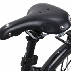 Mark C. Cykelsadel Lædersadel Saddel Til Cykel Sadel Siddekomfort Sæde Sædel Cykeltilbehør Retro Sort Læder