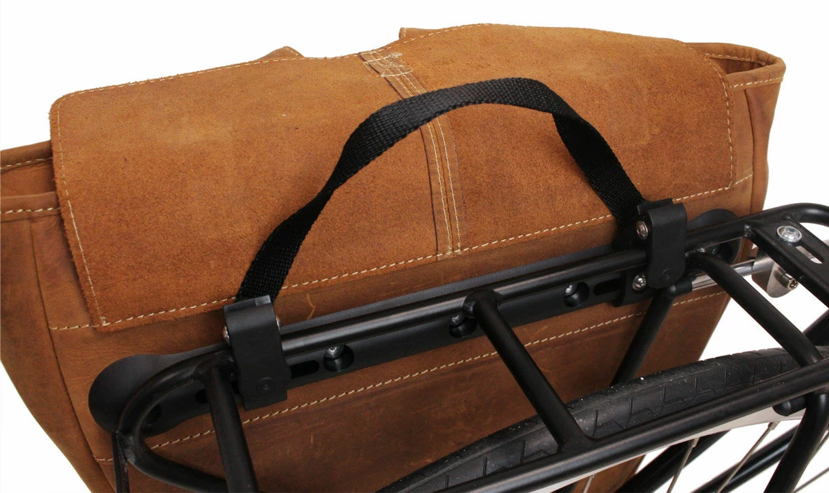 Carmine P. Cykelrygsæk Læder Rygsæk Bagagebærertaske Brun Læder 2 Carmine P. Cykelrygsæk Læder Rygsæk Bagagebærertaske Brun Læder - Image 2