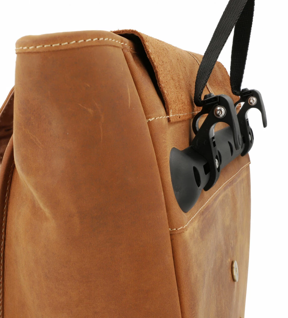 Carmine P. Cykelrygsæk Læder Rygsæk Bagagebærertaske Brun Læder 7 Carmine P. Cykelrygsæk Læder Rygsæk Bagagebærertaske Brun Læder - Image 7