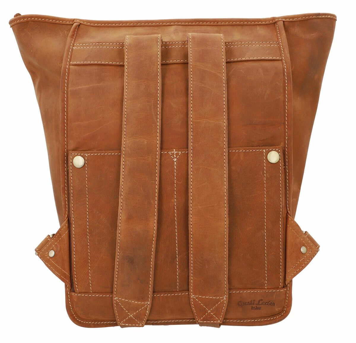 Carmine P. Cykelrygsæk Læder Rygsæk Bagagebærertaske Brun Læder 12 Carmine P. Cykelrygsæk Læder Rygsæk Bagagebærertaske Brun Læder - Image 12