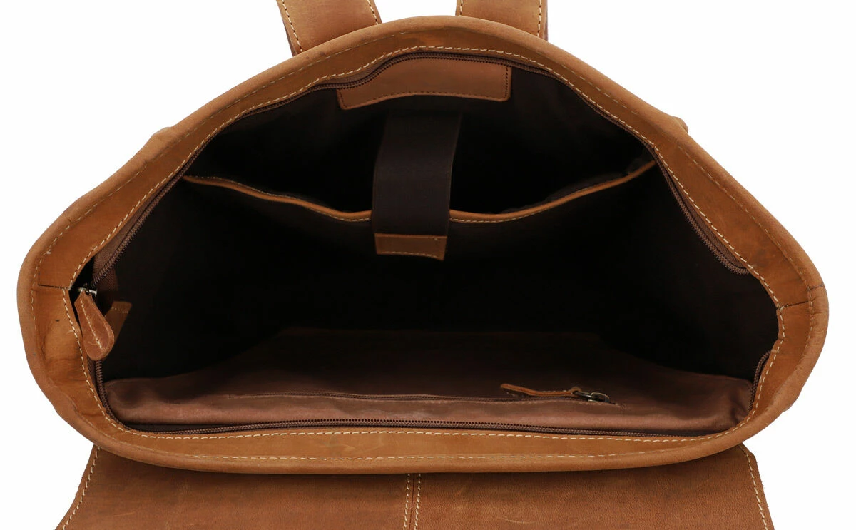 Carmine P. Cykelrygsæk Læder Rygsæk Bagagebærertaske Brun Læder 10 Carmine P. Cykelrygsæk Læder Rygsæk Bagagebærertaske Brun Læder - Image 10