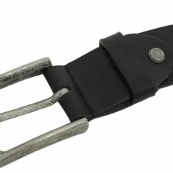 Kellen Bælte Læderbælte Herre Dame Sølvfarvet Spænde Sort Læder -Taske Salgsbutik 2G114 11 90 detail gurtel leder 1280x1280