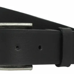 Kellen Bælte Læderbælte Herre Dame Sølvfarvet Spænde Sort Læder -Taske Salgsbutik 2G114 11 90 vorne1 gurtel leder 1280x1280