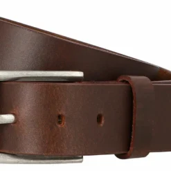 Kara Læderbælte Simpelt Læderbælte Med Sølvspænde Jakkesæt Bæltetilbehør Mænd 80, 85, 90, 95, 100, 105, 110, 115 Cm Brun Læder -Taske Salgsbutik 2G114 26 12 80 haupt G rtel leder 1280x1280