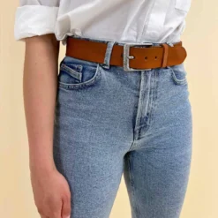 Lane Læderbælte Bælte Brun Læder Dame Herre