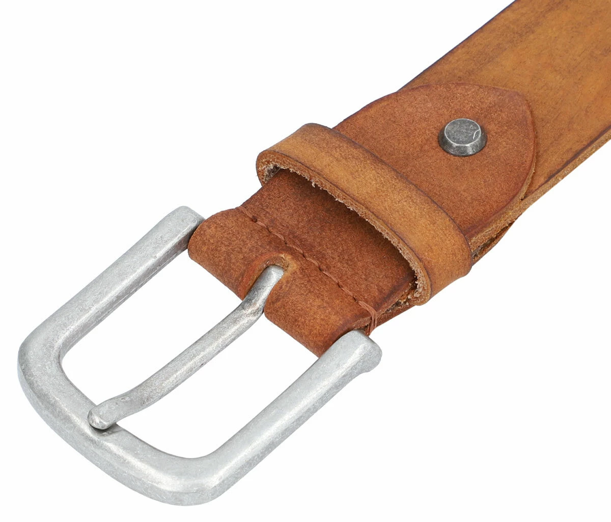 Helge Bælte Læderbælte Lædertilbehør Sølvfarvet Spænde Flere Længder Brun Læder 4 Helge Bælte Læderbælte Lædertilbehør Sølvfarvet Spænde Flere Længder Brun Læder - Image 4