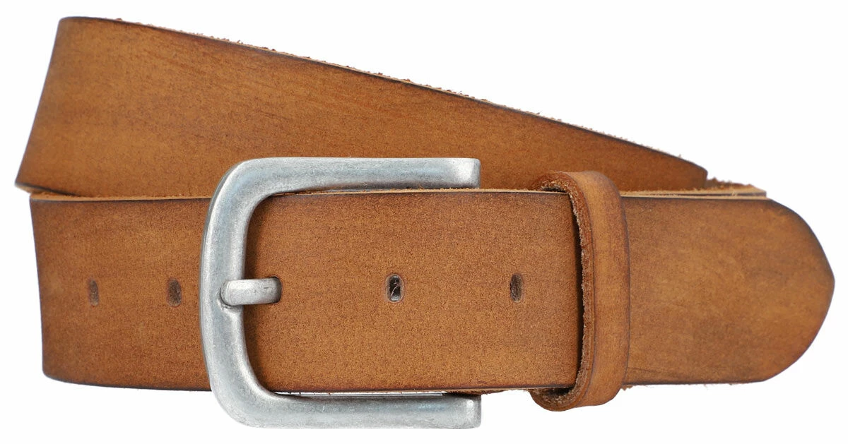 Helge Bælte Læderbælte Lædertilbehør Sølvfarvet Spænde Flere Længder Brun Læder 2 Helge Bælte Læderbælte Lædertilbehør Sølvfarvet Spænde Flere Længder Brun Læder - Image 2