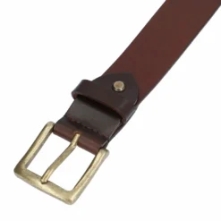 Jori Læderbælte Bælte Guldfarvet Spænde Dame Herre Brun Læder -Taske Salgsbutik 2G127 26 12 80 detail gurtel leder 1280x1280