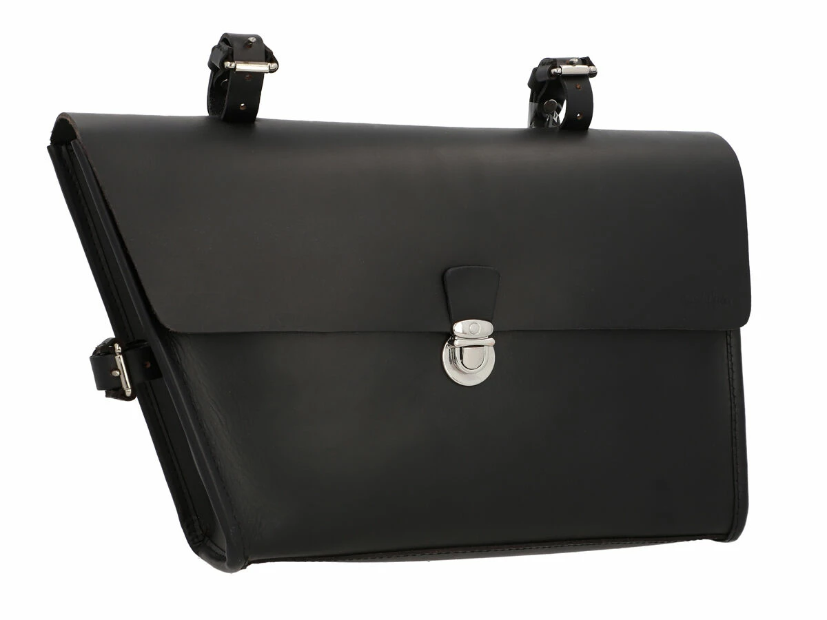 Jef P. Cykeltaske Steltaske Lædertaske Cykeltilbehør Transporttaske Cykel Rammetaske Brun Læder Str. L 2 Jef P. Cykeltaske Steltaske Lædertaske Cykeltilbehør Transporttaske Cykel Rammetaske Brun Læder Str. L - Image 2