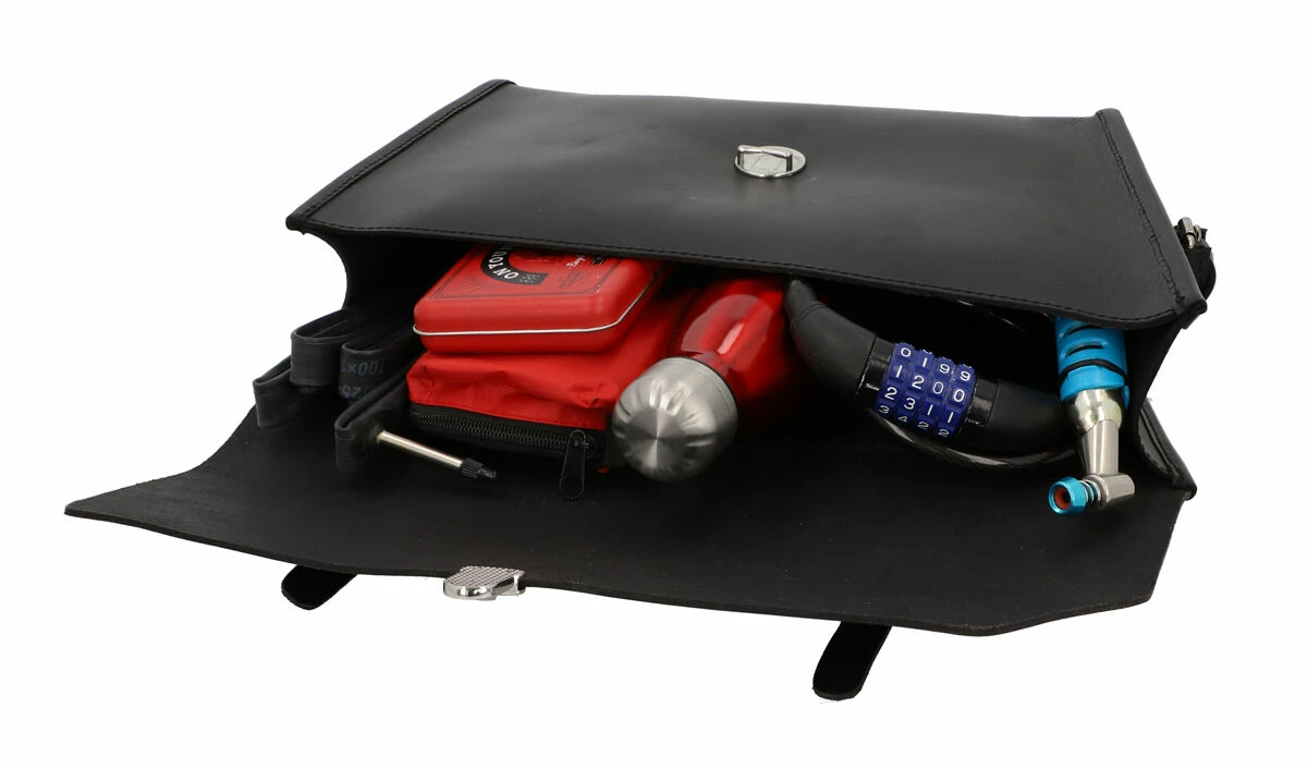 Jef P. Cykeltaske Steltaske Lædertaske Cykeltilbehør Transporttaske Cykel Rammetaske Brun Læder Str. L 4 Jef P. Cykeltaske Steltaske Lædertaske Cykeltilbehør Transporttaske Cykel Rammetaske Brun Læder Str. L - Image 4