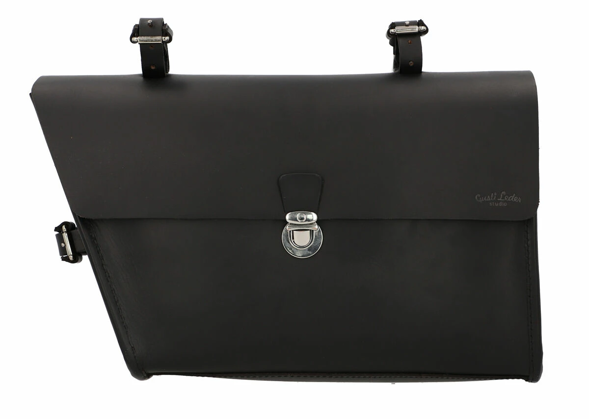 Jef P. Cykeltaske Steltaske Lædertaske Cykeltilbehør Transporttaske Cykel Rammetaske Brun Læder Str. L 7 Jef P. Cykeltaske Steltaske Lædertaske Cykeltilbehør Transporttaske Cykel Rammetaske Brun Læder Str. L - Image 7