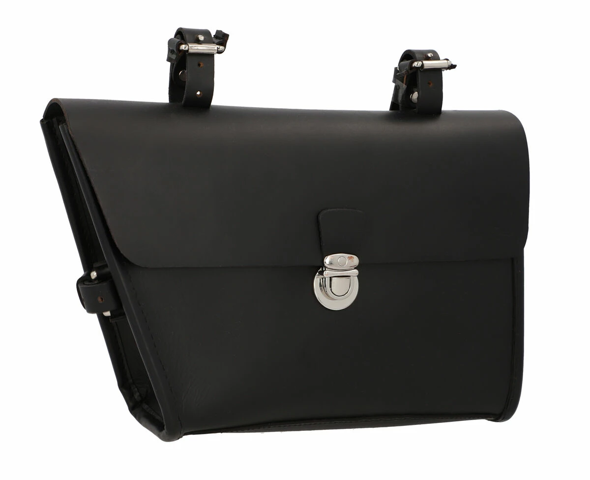 Jef P. Cykeltaske Steltaske Lædertaske Cykeltilbehør Transporttaske Cykel Rammetaske Brun Læder Str. M 2 Jef P. Cykeltaske Steltaske Lædertaske Cykeltilbehør Transporttaske Cykel Rammetaske Brun Læder Str. M - Image 2