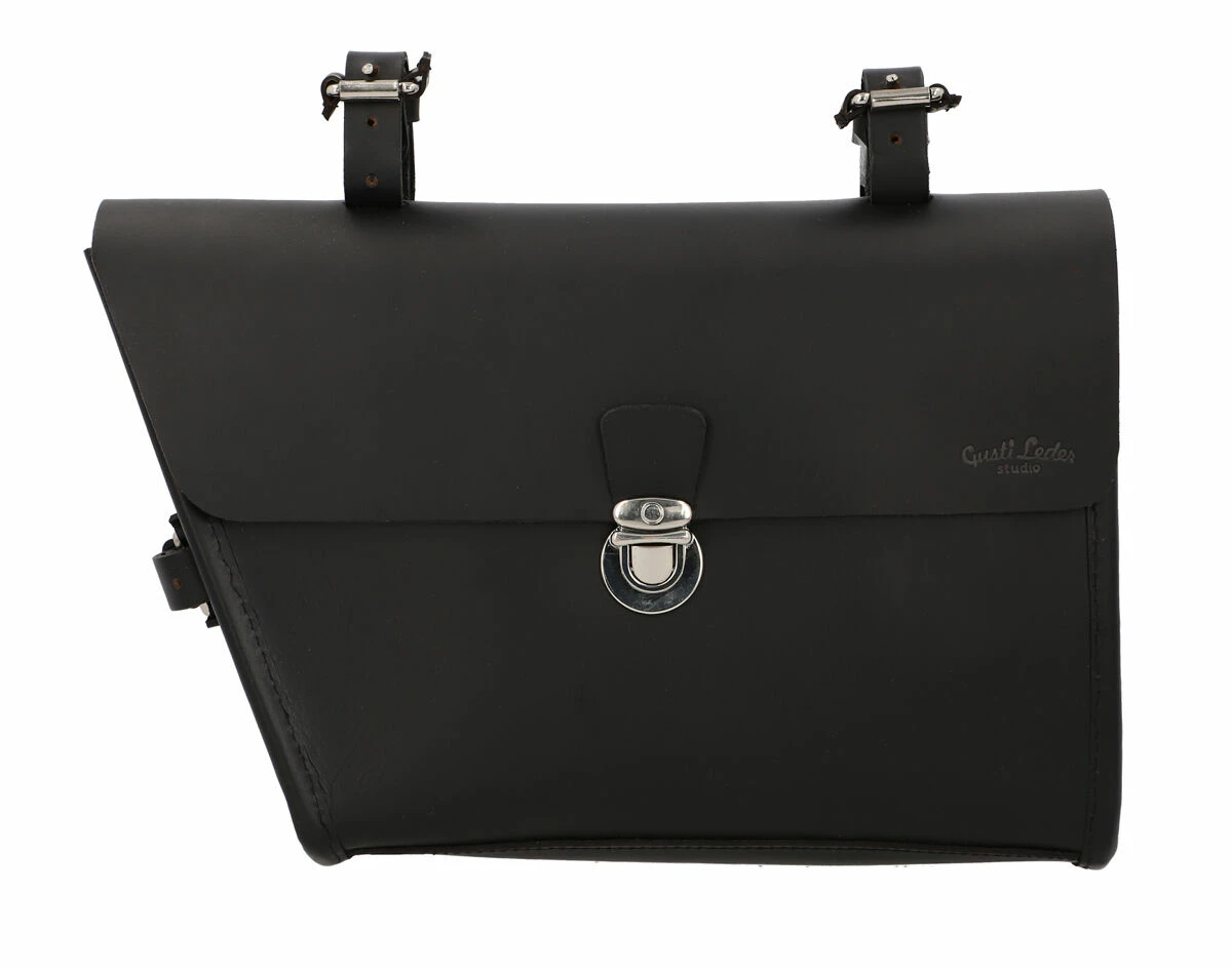 Jef P. Cykeltaske Steltaske Lædertaske Cykeltilbehør Transporttaske Cykel Rammetaske Brun Læder Str. M 6 Jef P. Cykeltaske Steltaske Lædertaske Cykeltilbehør Transporttaske Cykel Rammetaske Brun Læder Str. M - Image 6