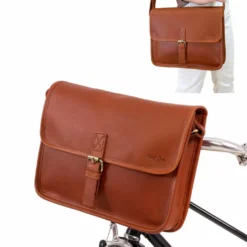 Graeme O. Cykeltaske Styrtaske Skuldertaske Lædertaske Cykeltilbehør Brun Læder
