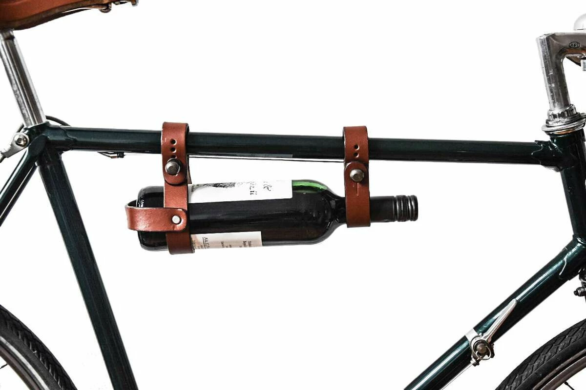 Chris F. Flaskeholder Til Cykelhåndtag Cykelstyr Kopholder Bæreholder Cykel Drikkedunkholder Brun Læder 1 Chris F. Flaskeholder Til Cykelhåndtag Cykelstyr Kopholder Bæreholder Cykel Drikkedunkholder Brun Læder