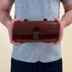 Raymond P. Sadeltaske Cykeltaske Styrtaske Siddetaske Sadel Taske Transporttaske Cykelkurv Cykeltilbehør Tyverisikring Brun Læder -Taske Salgsbutik 2G57 20 11 model 1280x1280