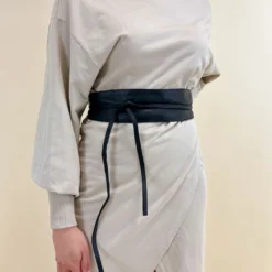 Federica Bælte Taljebælte Hoftebælte Accessories Dame Sort Læder