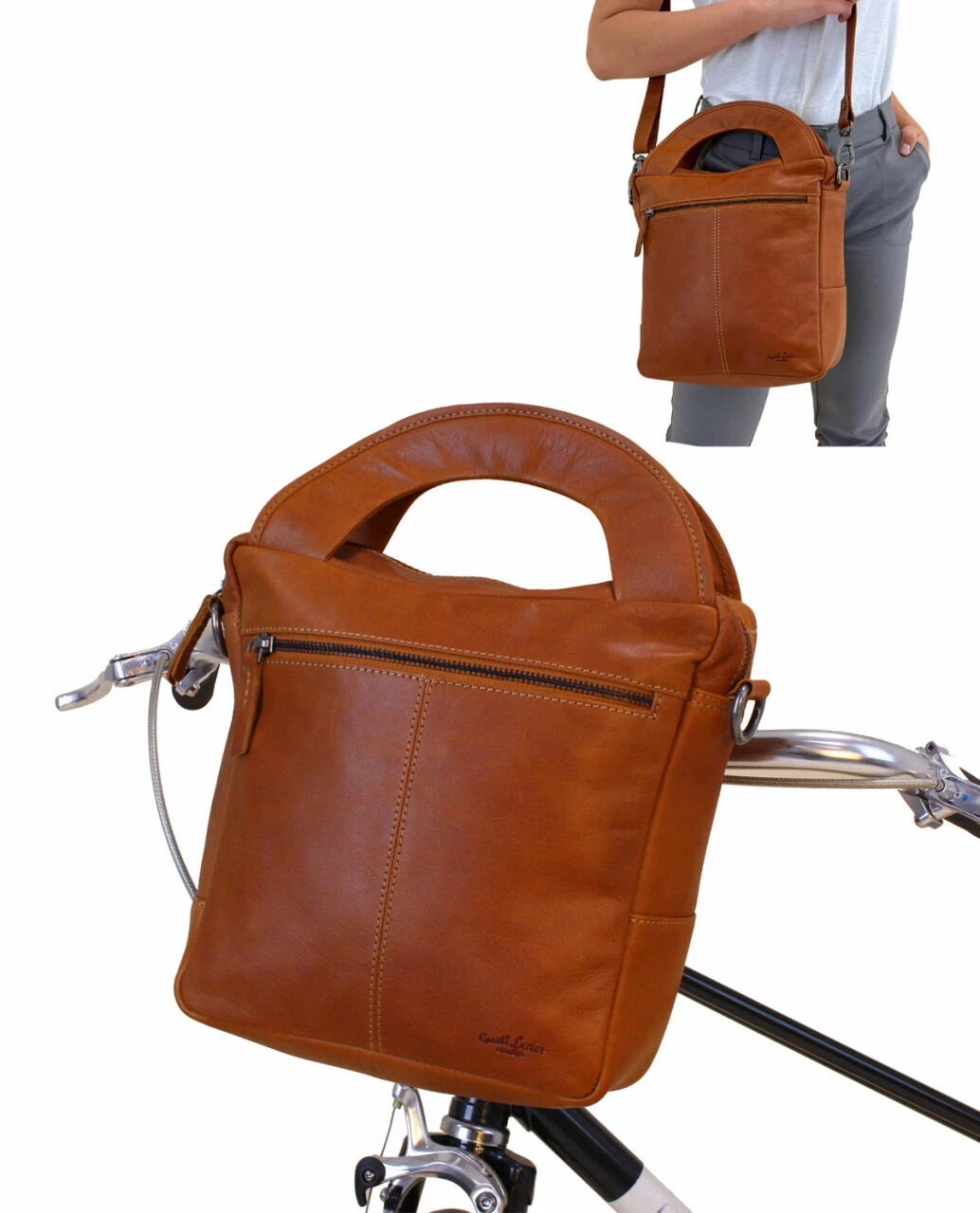 Vincente T. Styrtaske Bagagebærertaske Rattetaske Cykellås Cykeltaske Cykel Lædertaske Vintage Brun Læder 1 Vincente T. Styrtaske Bagagebærertaske Rattetaske Cykellås Cykeltaske Cykel Lædertaske Vintage Brun Læder