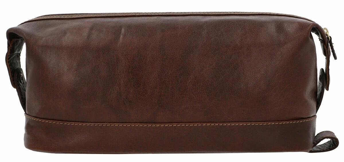 Anika Make-up Taske Toilettaske Kosmetiktaske Hygienepose Stor Dame Og Herre Brun Læder 6 Anika Make-up Taske Toilettaske Kosmetiktaske Hygienepose Stor Dame Og Herre Brun Læder - Image 6