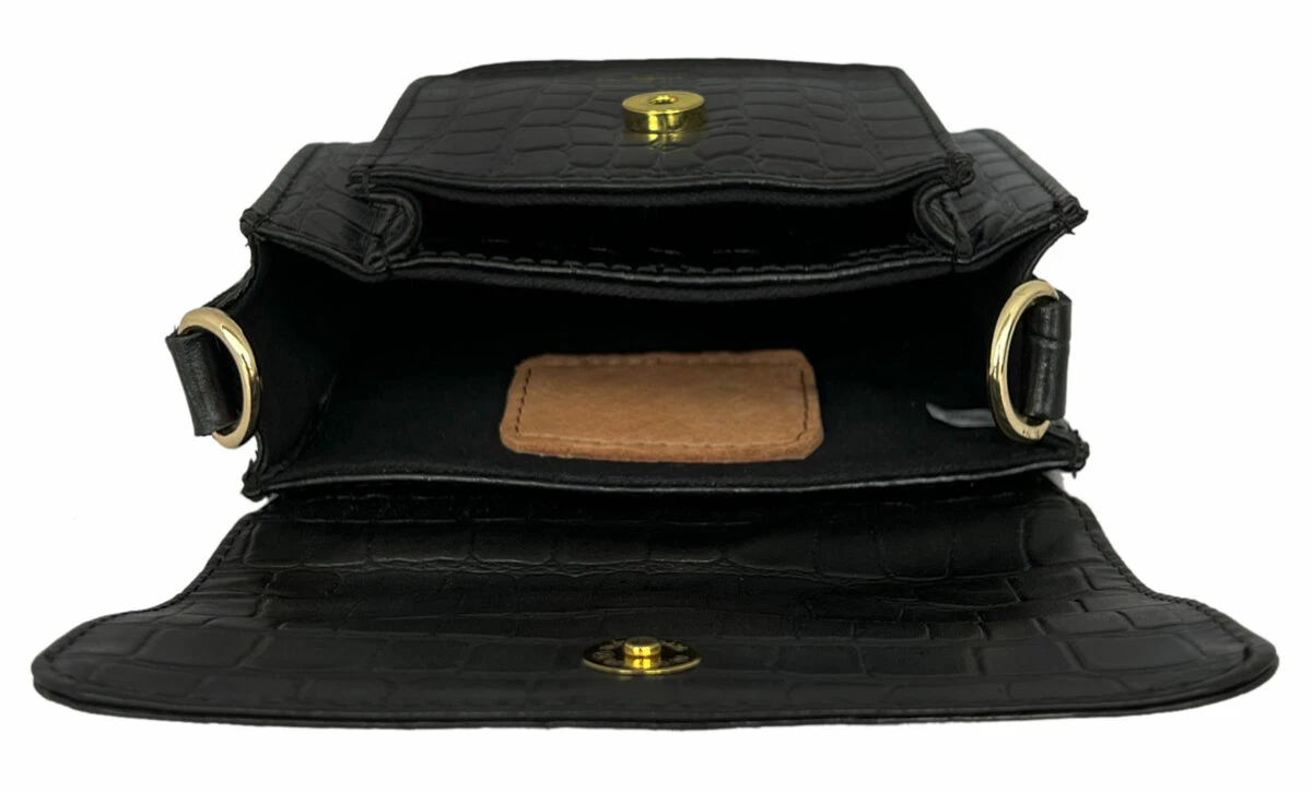 Anouk Skuldertaske Håndtaske Slyngetaske Partytaske Festivalaske Lædertaske Sort 7 Anouk Skuldertaske Håndtaske Slyngetaske Partytaske Festivalaske Lædertaske Sort - Image 7