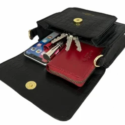 Anouk Skuldertaske Håndtaske Slyngetaske Partytaske Festivalaske Lædertaske Sort 16 Anouk Skuldertaske Håndtaske Slyngetaske Partytaske Festivalaske Lædertaske Sort -Taske Salgsbutik 2H177 22 98 innen2 handtasche leder 1280x1280