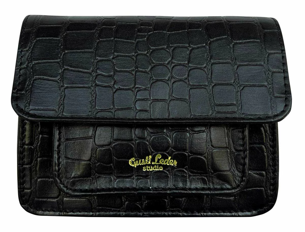 Anouk Skuldertaske Håndtaske Slyngetaske Partytaske Festivalaske Lædertaske Sort 3 Anouk Skuldertaske Håndtaske Slyngetaske Partytaske Festivalaske Lædertaske Sort - Image 3