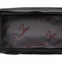 Quinn Toilettaske Make-up-pung Vandafvisende Inderfoer Sort Læder -Taske Salgsbutik 2H40 20 6wp innen Waschtasche leder 1280x1280