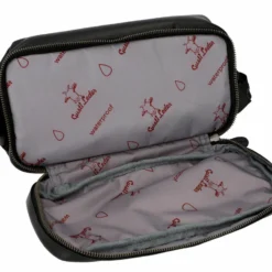 Quinn Toilettaske Make-up-pung Vandafvisende Inderfoer Sort Læder -Taske Salgsbutik 2H40 20 6wp innen1 Waschtasche leder 1280x1280
