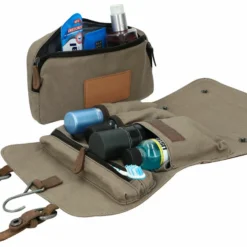 Rodney Toilettaske Kosmetiktaske Dame Herre Khaki Grøn Brun Læder -Taske Salgsbutik 2H71 20 19wp innen1 kulturbeutel leder 1280x1280