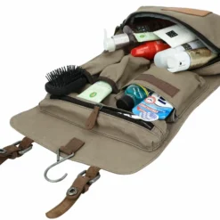 Rodney Toilettaske Kosmetiktaske Dame Herre Khaki Grøn Brun Læder -Taske Salgsbutik 2H71 20 19wp innen3 kulturbeutel leder 1280x1280