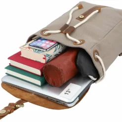 Paula M Rygsæk Backpack Cityrygsæk Khaki Kanvas Læder -Taske Salgsbutik 2M100 20 19wp innen1 rucksack lederCuFgiYTzgyFOW 1280x1280