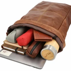 Joy Rygsæk Læder Rygsæk Rolltop Rygsæk Taske Brun Læder -Taske Salgsbutik 2M112 20 2 innen1 R cksack lederk50tw7yH1PvE9 1280x1280