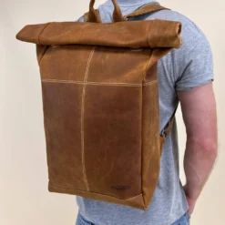 Joy Rygsæk Læderrygsæk Hverdagsrygsæk Backpack Brun Læder