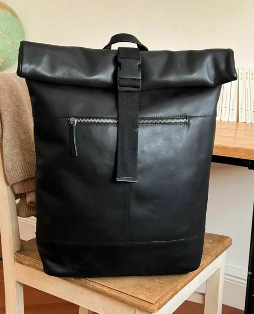 Mattis Rygsæk Læderrygsæk Lædertaske Herre Dame Sort Læder 16L -Taske Salgsbutik 2M31 72 1 indoor 1280x1280