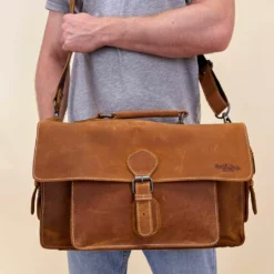 Noah Kamerataske Med Udtagelig Kameraindsats Egnet Til Canon/Nikon Lædertaske Brun Læder