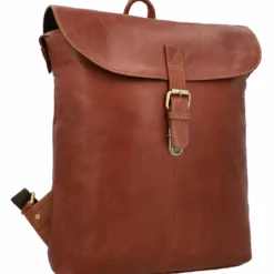 Kieran Rygsæk Læderrygsæk Tyverisikret Dame Herre Brun Læder -Taske Salgsbutik 2M82 20 38 haupt Ruecksack leder 1280x1280