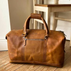 Ruben Rejsetaske Sportstaske Håndbagage Retro Brun Læder 36L