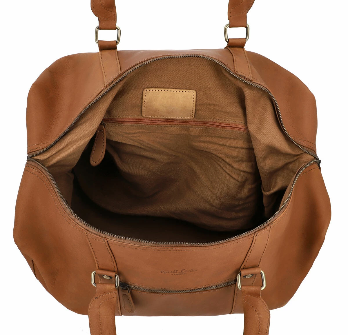 Ruben Rejsetaske Sportstaske Håndbagage Retro Brun Læder 36L 6 Ruben Rejsetaske Sportstaske Håndbagage Retro Brun Læder 36L - Image 6