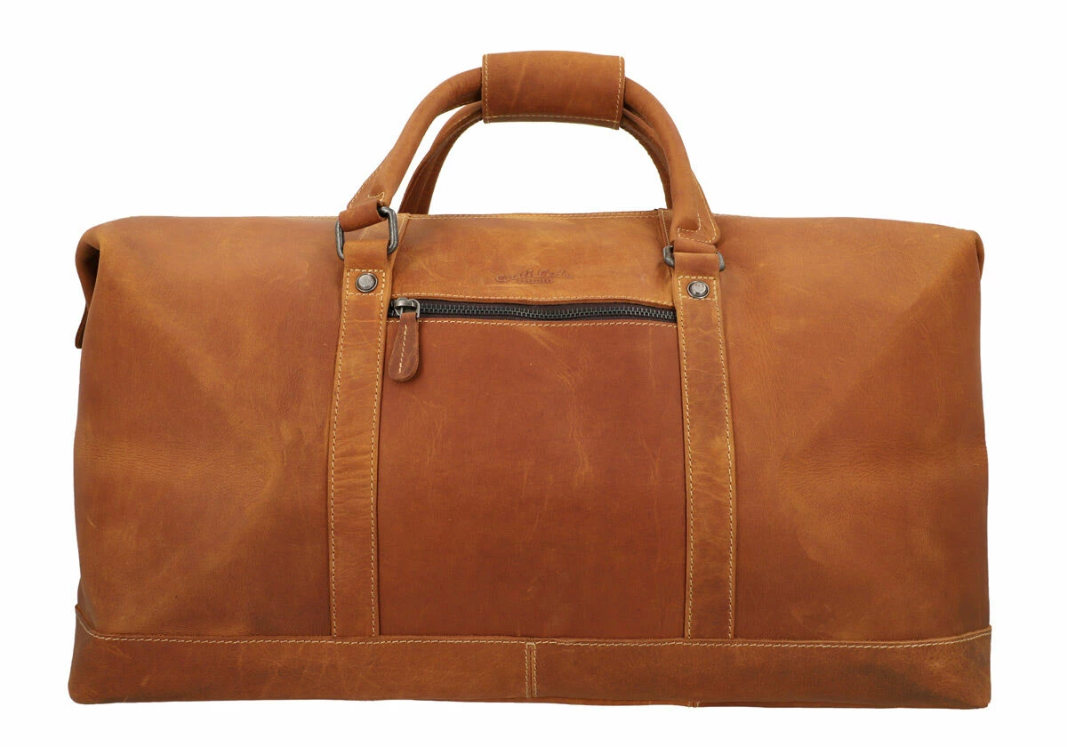 Ruben Rejsetaske Sportstaske Håndbagage Retro Brun Læder 36L 7 Ruben Rejsetaske Sportstaske Håndbagage Retro Brun Læder 36L - Image 7