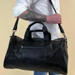 Hall Rejsetaske Sportstaske Håndbagage Herre Dame Sort Læder 25L 13 Hall Rejsetaske Sportstaske Håndbagage Herre Dame Sort Læder 25L -Taske Salgsbutik 2R38 20 6wp model male 1280x1280